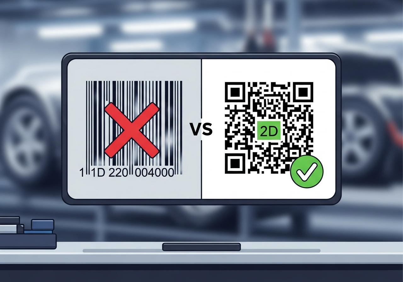 傳統條碼升級二維條碼