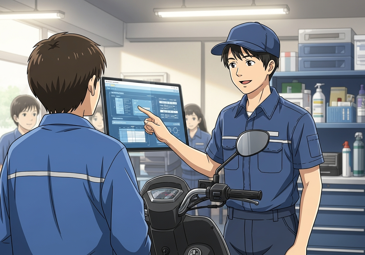 機車行電腦維修管理紀錄