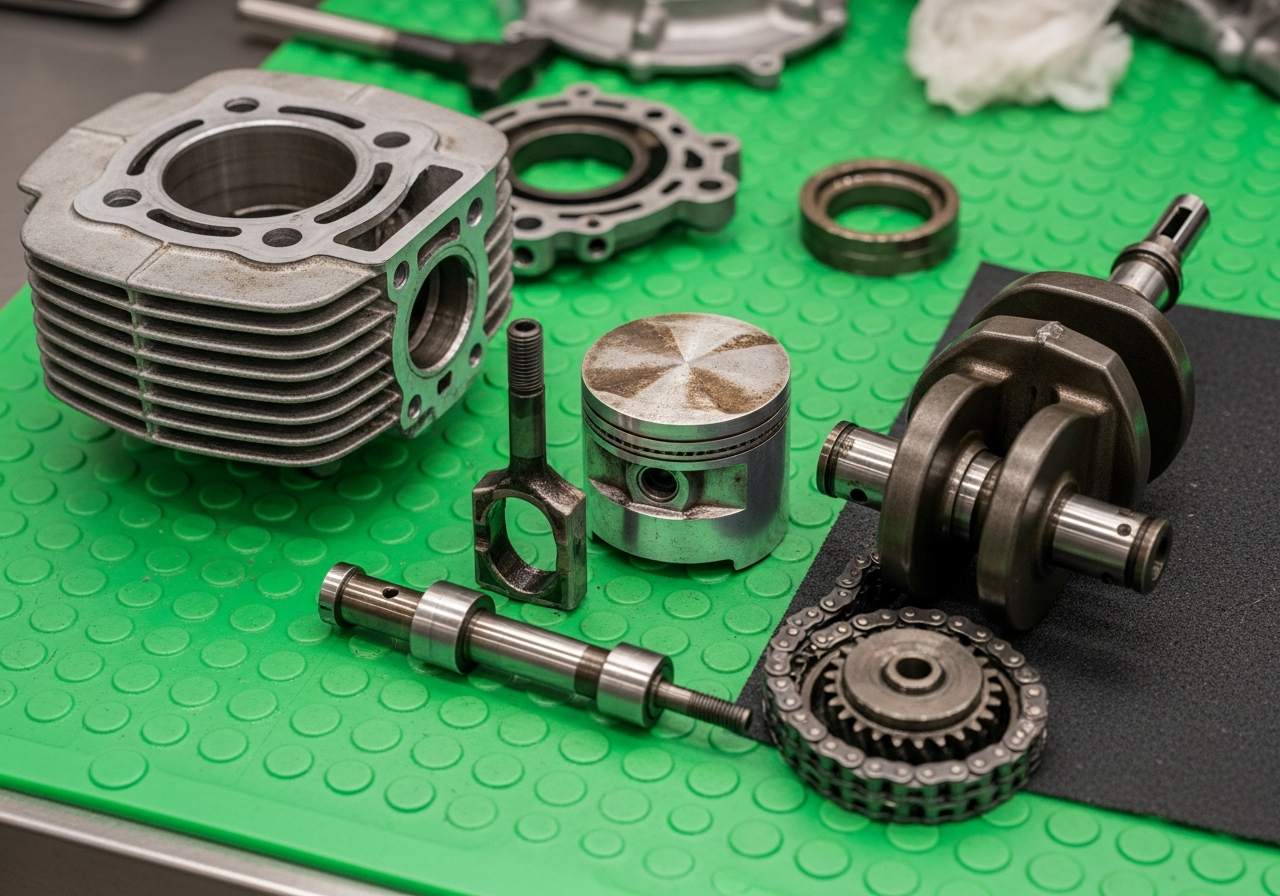 劣質機油導致的引擎積碳與磨損