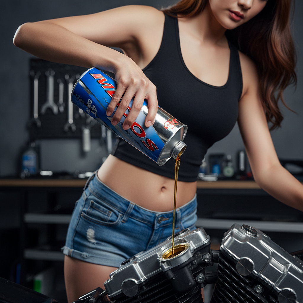 專業倒機油特寫